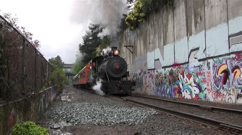 Steam Locomotive Climbs The Steep Grade In Ghetto Alley Tacoma