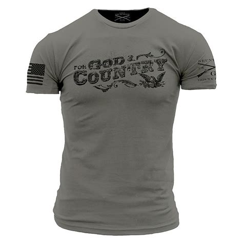 Grunt Style For God And Country Graphic T Shirt Grunt Style Shirts