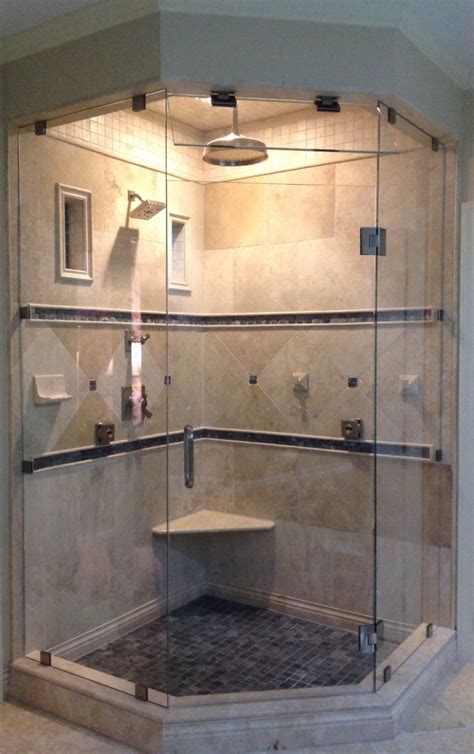 These showering units are usually produced in a factory and then assembled in your bathroom. 30 Breathtaking Corner Glass Shower Prefabricated Stalls ...