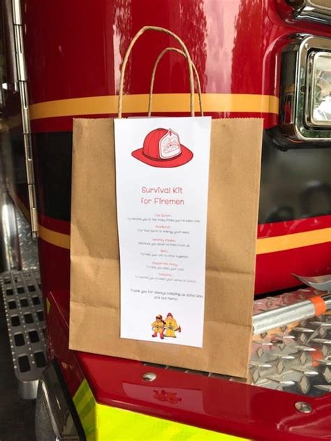 Firefighter Survival Kit Printable Firefighter Appreciation Ts