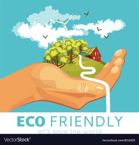 Saving Of Environment Poster Royalty Free Vector Image