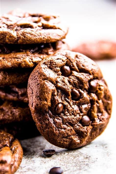 I am officially out of confectioners' sugar, nuts, light brown sugar. The Best Double Chocolate Cookies Image - Food Fanatic