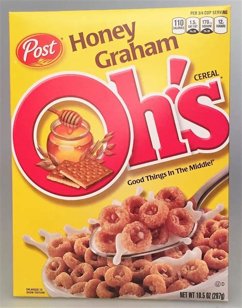 Ohs Honey Graham Cereal 105 Oz Post Cereals And Breakfast Foods