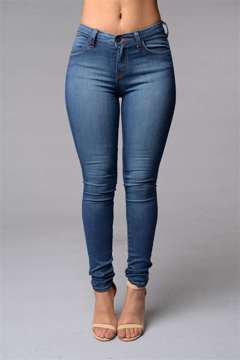 Classic Mid Rise Skinny Jeans Medium Blue From Fashion Nova Saved To Shop More Products