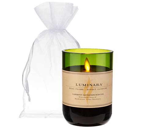 Luminara Flameless Candle In Wine Bottle With T Bag Page 1 —