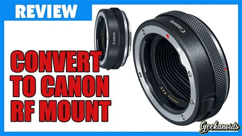 canon control ring mount adapter ef eos r unboxing youtube