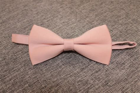 Blush Pink Pre Tied Bow Tie Wedding Pink Bowtie Men Women