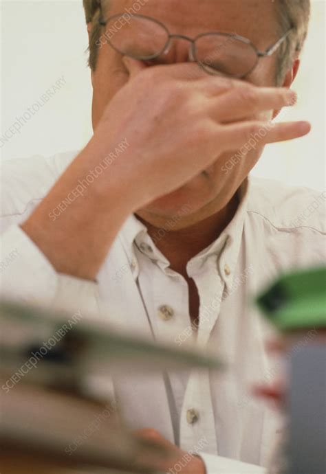 Tired Man Stock Image M2450613 Science Photo Library