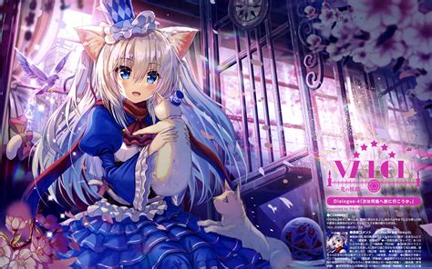 Free Download Free Download Anime Cat Girl Animal Ears Loli Blue Dress