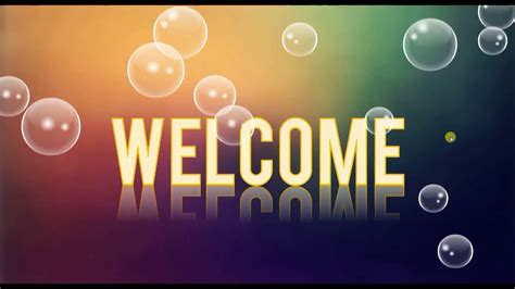 Animated Welcome Screen With Water Bubbles In Powerpoint Repacted