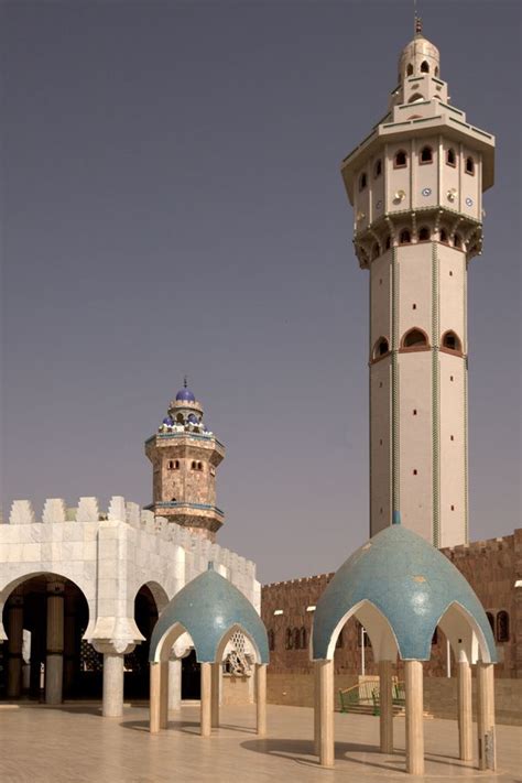 Minaret Of Great Mosque Of Touba Senegal Mosque Architecture