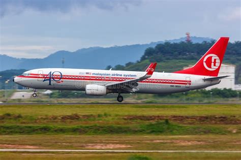 Malaysia Airlines Boeing 737 800 Airplane At Kuala Lumpur Airport In