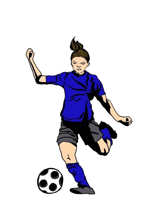 Soccer Girl Pictures Clipart Best