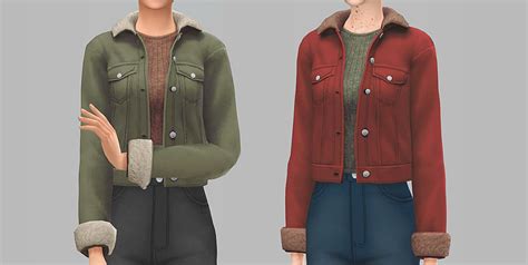 Ariel Jacket Recolored Jackets Sims 4 Clothing Sims