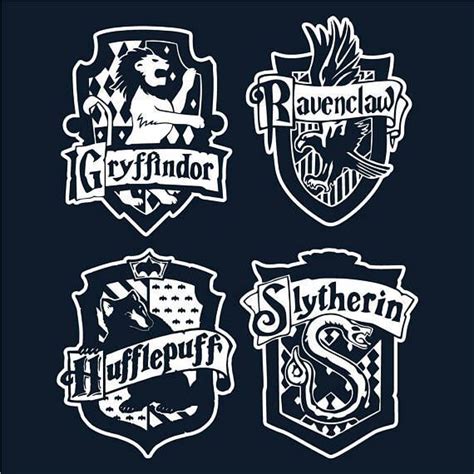 Gryffindor Ravenclaw Hufflepuff And Slytherin Crest Set Shirt Easy