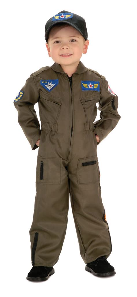 Air Force Fighter Pilot Child Costume Toddler Flight Suit Military