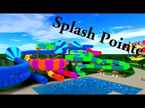 All Waterslides At Splash Pointe Waterpark Roblox Youtube