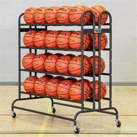 Freestanding Basketball Trolley Net World Sports