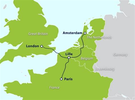 Eurostar Route Map Gadgets 2018