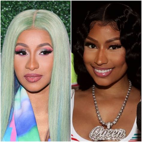 Cardi B And Nicki Minaj No Makeup