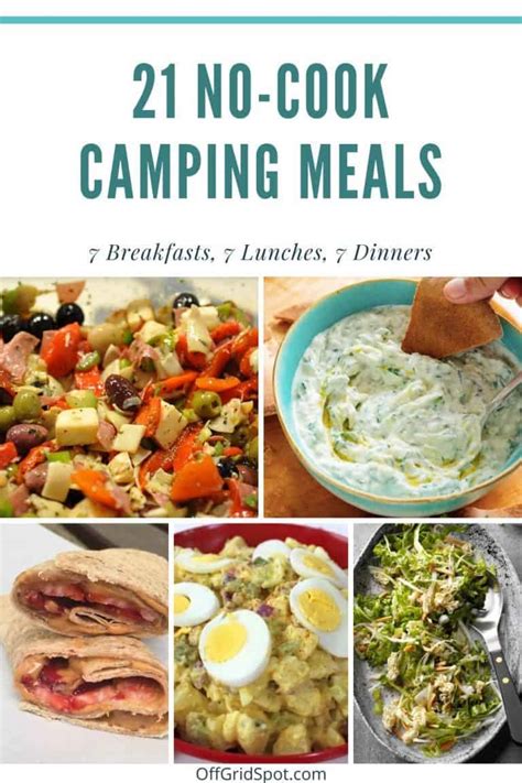 No Cook Camping Meals Camping Lunch Ideas No Fridge Hiking Camp