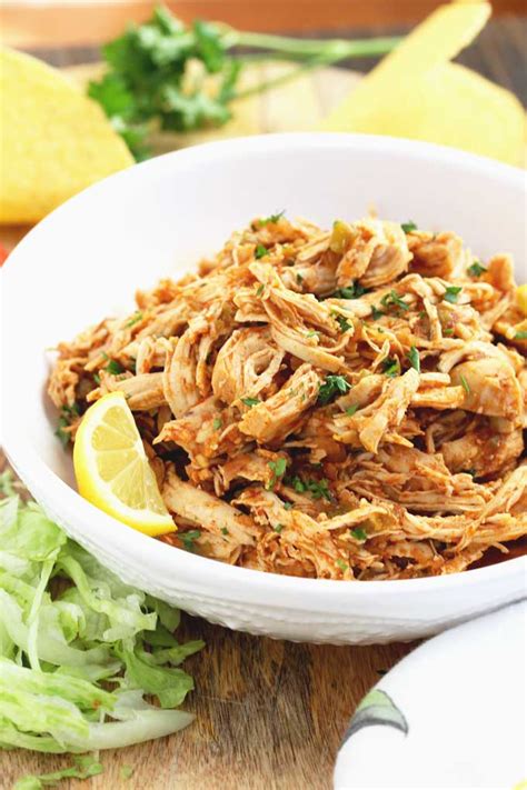 This recipe yields a plain and basic shredded beef with no special spices added except salt. Instant Pot Shredded Chicken Mexican Style | Lemon Blossoms