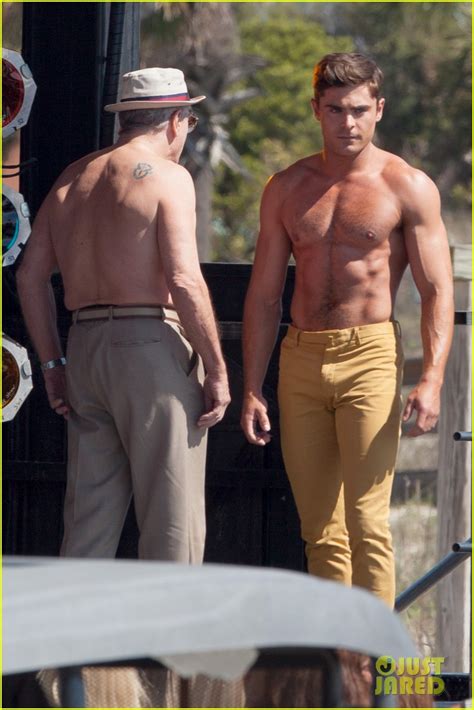 Full Sized Photo Of Zac Efron Robert De Niro Have Shirtless Contest On Set 26 Photo 3358933