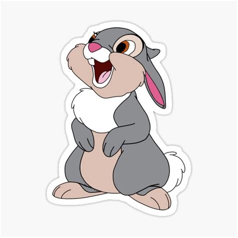 Thumper Bambi Sticker For Sale By Funkeymonkey9 Redbubble