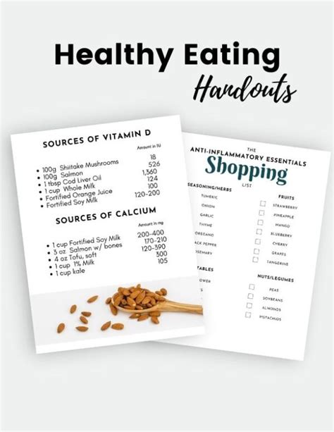 Wellness Tracker And Healthy Eating Handouts Canva Template Empower