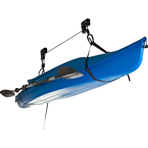 Canoe Kayak Hoist Overhead Lift Garage Ceiling Storage Rope Rack System