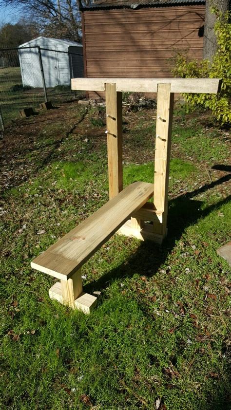 Diy Weight Bench Also Can Be Used As A Regular Bench With Hanging