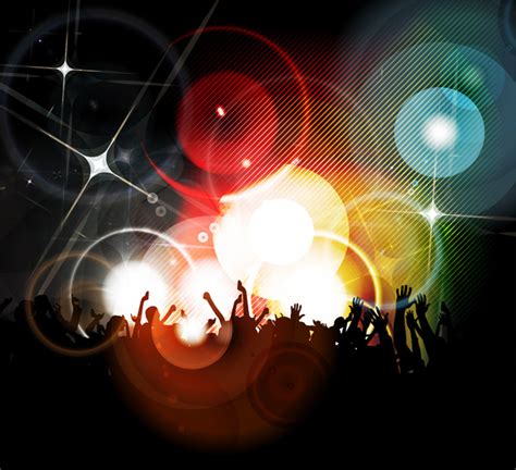 Disco Party Abstract Background Vectors Graphic Art Designs In Editable