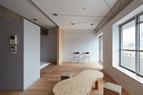 Toyko Apartment Renovation Embraces Unfinished Style Front Office Tokyo