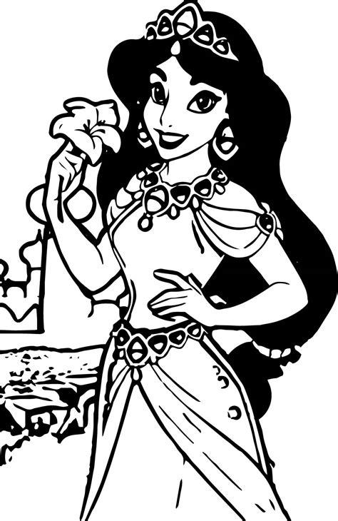 Jasmine Printable Coloring Pages