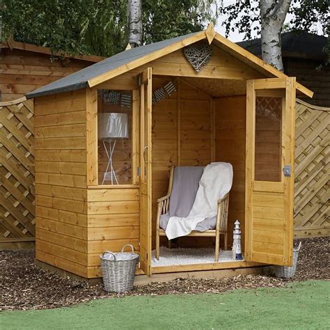 Huge choice of quality sheds for sale in a range of material and sizes, all at great value prices. Waltons 7 x 5 Bournemouth Wooden Summerhouse | Summer ...