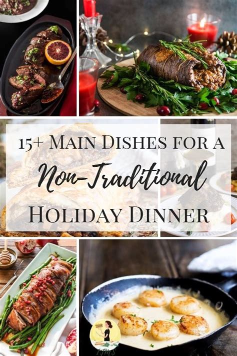 The traditional christmas dinner is roast turkey with vegetables and christmas pudding. 15+ Main Dishes for a Non-Traditional Holiday Dinner ...