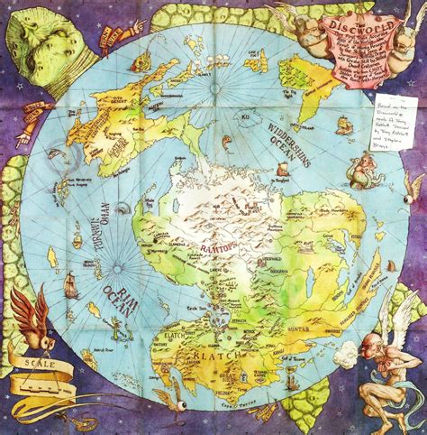 Discworld Terry Pratchett World Fantasy Map Fantasy Series Fantasy