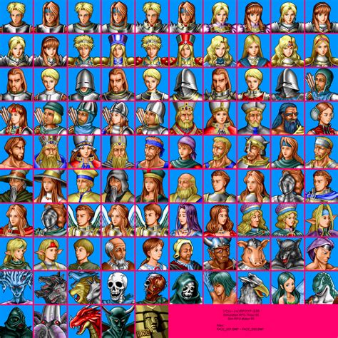 The Spriters Resource Full Sheet View Simulation Rpg Maker 95 Faces