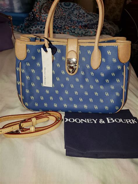 Dooney Bourke Medium Satchel Blue With Db Logo Comes With Tags