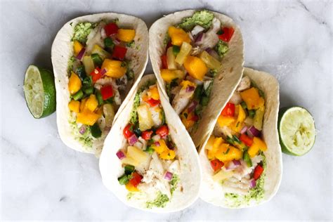 Fish Tacos With Pineapple Mango Salsa The Culinary Compass