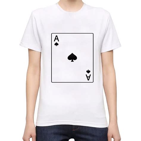 new style t shirt men brand clothing fashion t shirt ace of spades male top quality 100 cotton