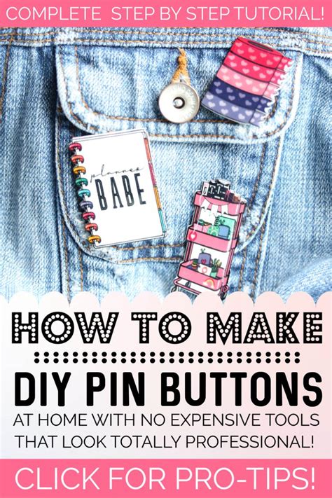 Diy Button Pins Easy And Professional Lapel Pins