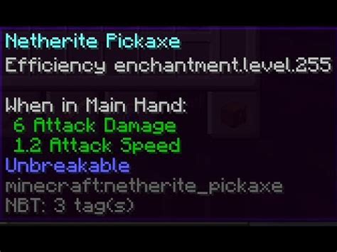 How To Get Netherite Pickaxe With Efficiency 255 YouTube