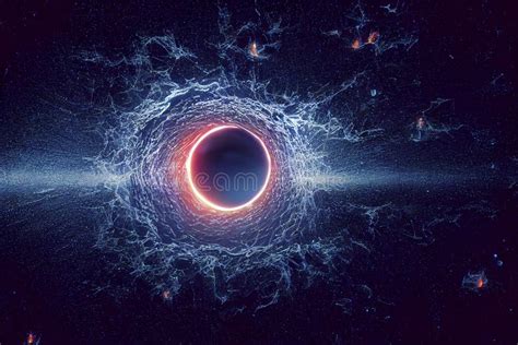 Black Hole Abstract Space Wallpaper Universe Filled With Stars