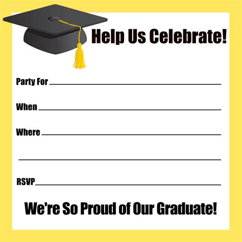 Every time we're going to celebrate a meaningful occasion, we think about an original way to inform our guests about it. Print Free Graduation Invitation