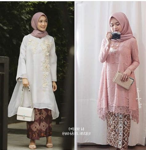 Kain katun yang digunakan dan adanya motif parang kembang kombinasi menjadi keunikan tersendiri bagi model baju batik wanita yang satu ini. 42+ Dress Kebaya Hijab 2021, Trend Masa Kini