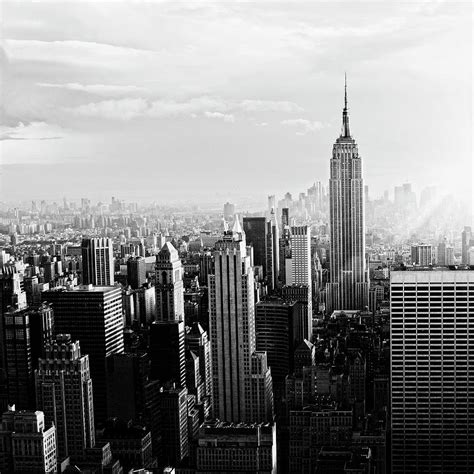 Nyc Skylineblack And White Photograph By Lisa Blue Pixels