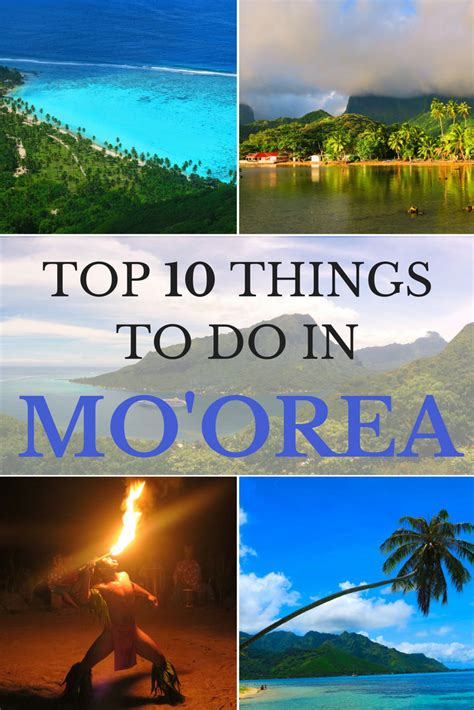 Top 10 Things To Do In Moorea Island X Days In Y