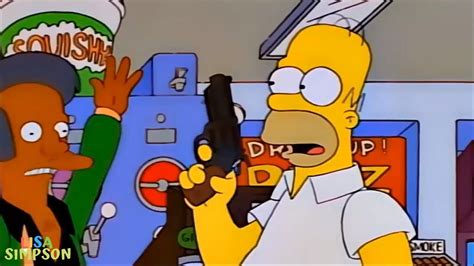 Homer Treats The Gun As Though It Were A Toy Try Not To Laugh