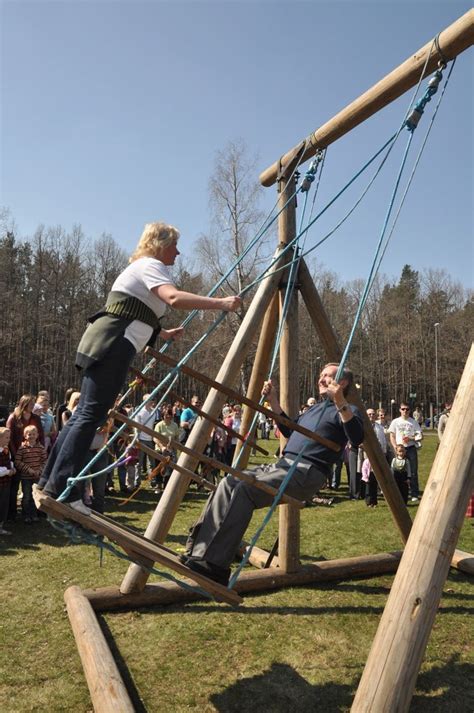 Swinging During Easter Is An Important Easter Tradition In Latvia